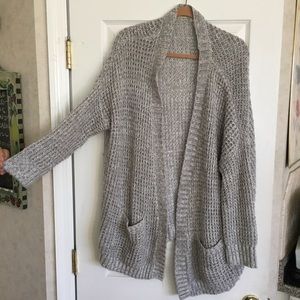 Light gray cardigan